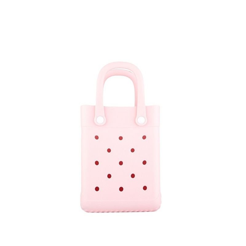 Fashion Solid Color EVA Mini Hole Tote Bag